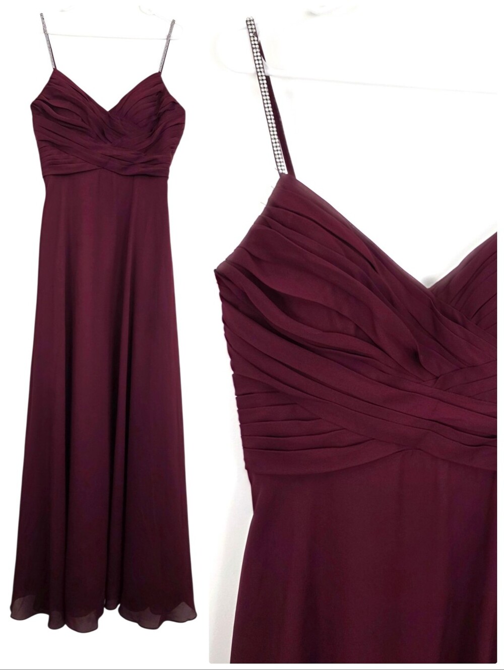 Jason Wu Maroon Formal Maxi Dress Size 12 A-line Prom Homecoming Wedding Guest
